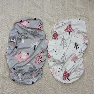 Set of Two Baby Girl Bassinet Sheets